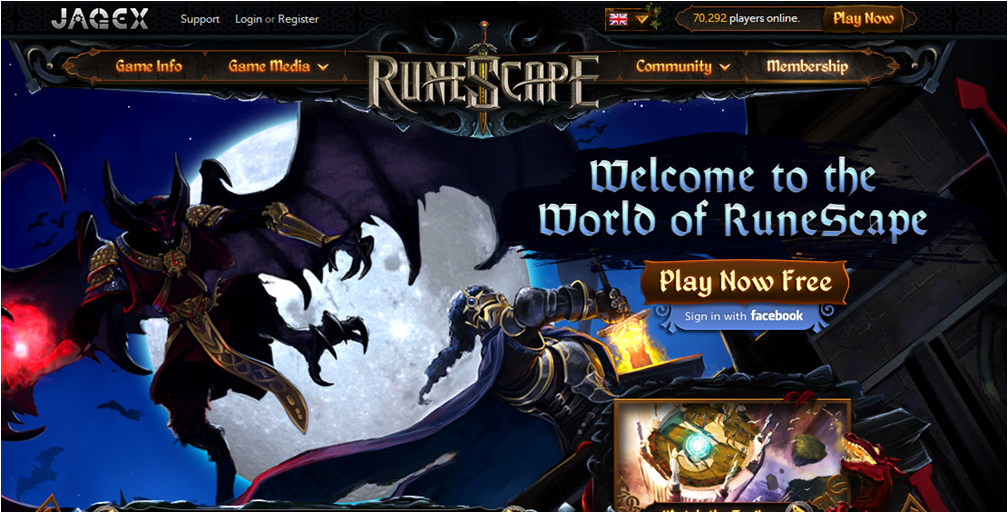 FREE ONLINE GAMES: New Look RunScape!!!