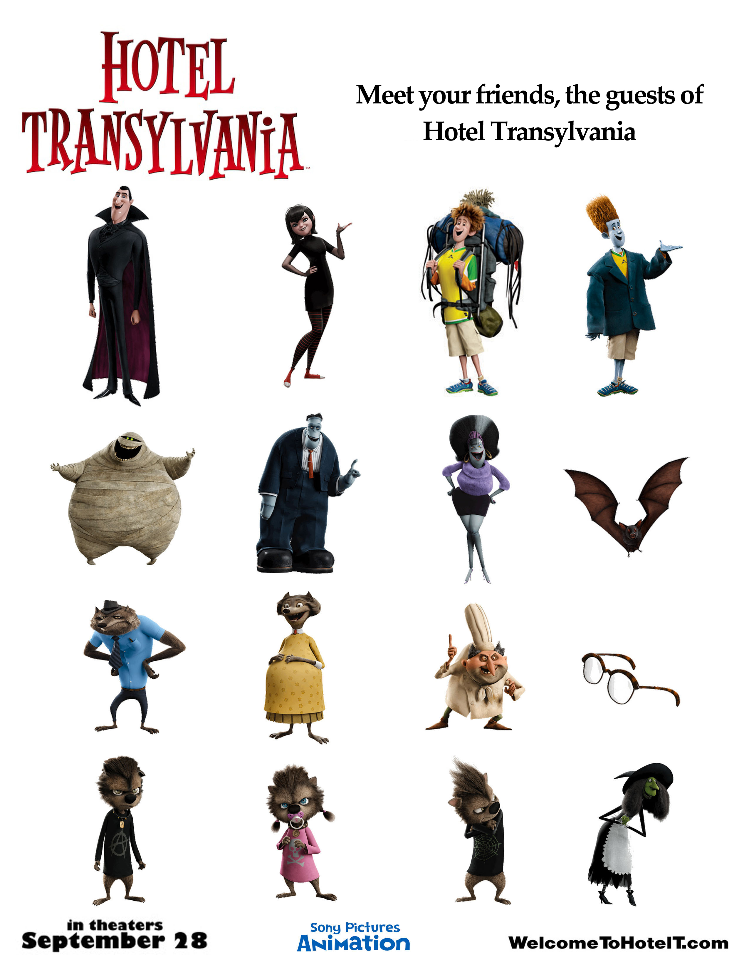 Hotel Transylvania Characters Hotel Transylvania Characters