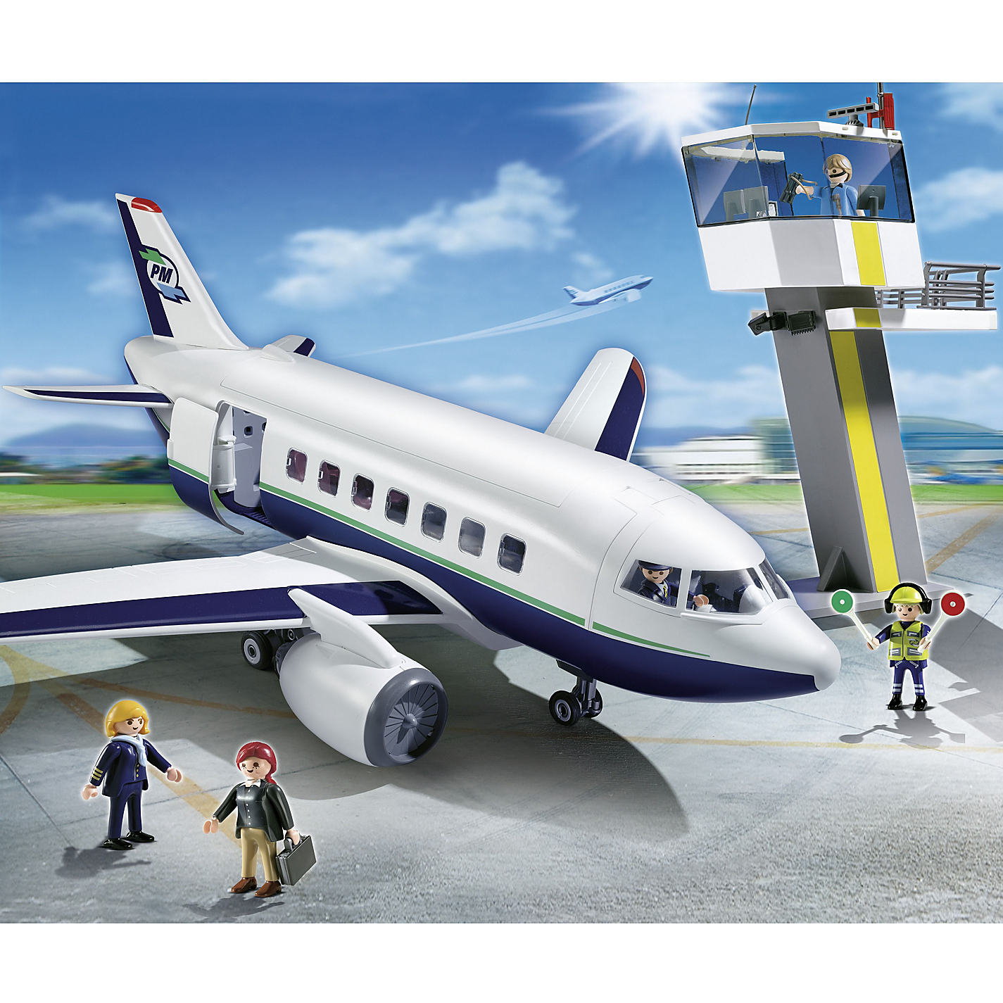 Playmobil city airport passenger plane 2025