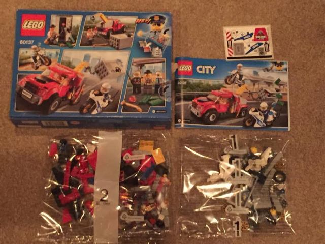 Lego city police top tow truck trouble