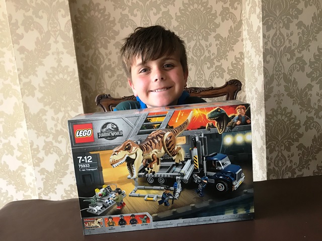 Lego jurassic world fallen kingdom t rex transport hot sale