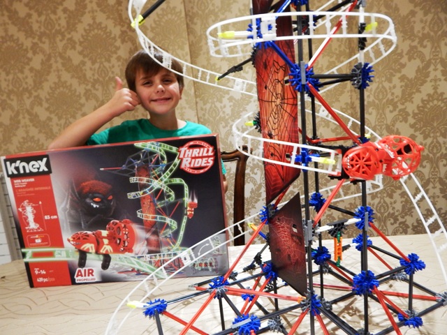knex roller coaster web weaver