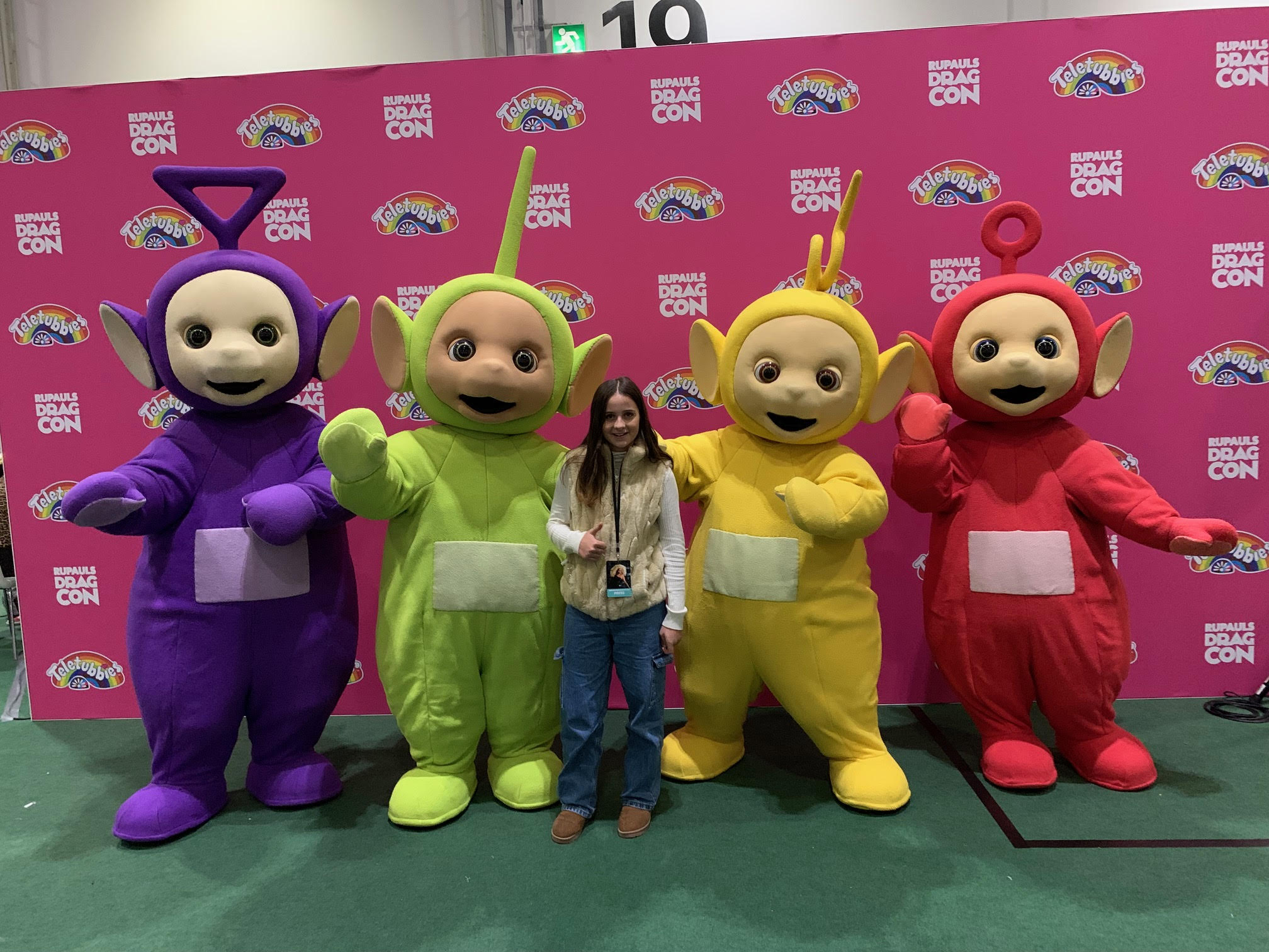 Bex at RuPaul’s DragCon Family Day 2025 with the Legendary Teletubbies!!!